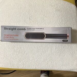 Black Hair Straightener with Temperature Control